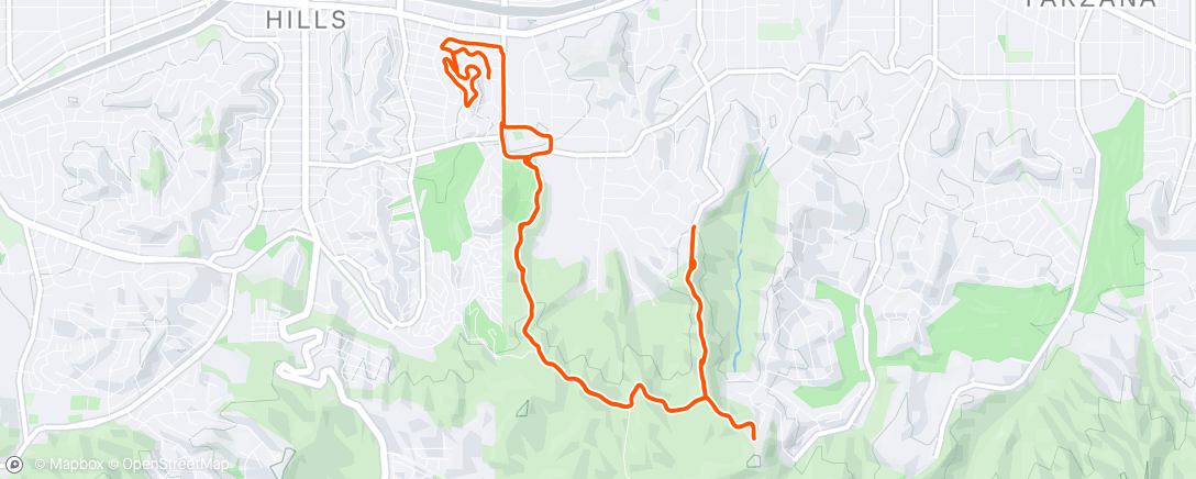 Map of the activity, Morning Run