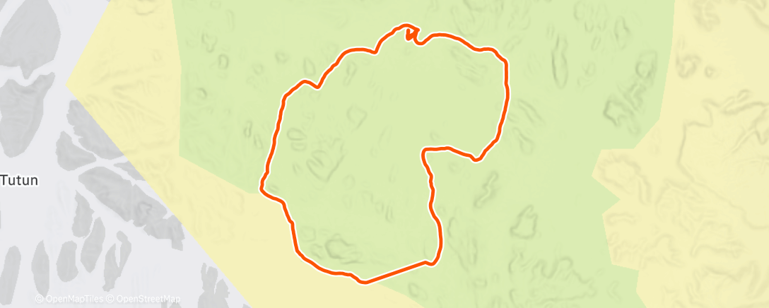 Map of the activity, Morning Run