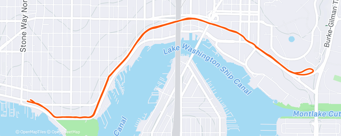 Mapa da atividade, Evening Run