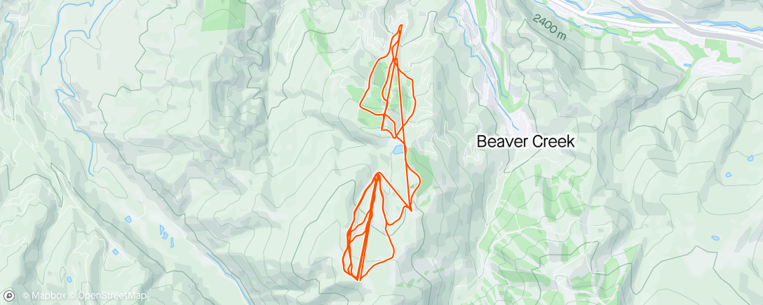 Mapa de la actividad, Morning Snowboard