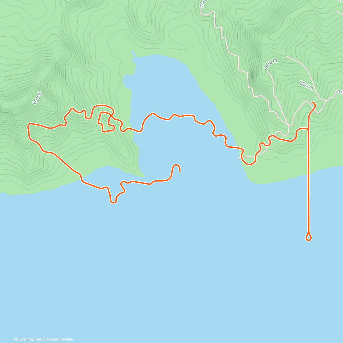 Карта физической активности (Zwift - Lactate Shuttle #1 on Radio Rendezvous in Watopia)