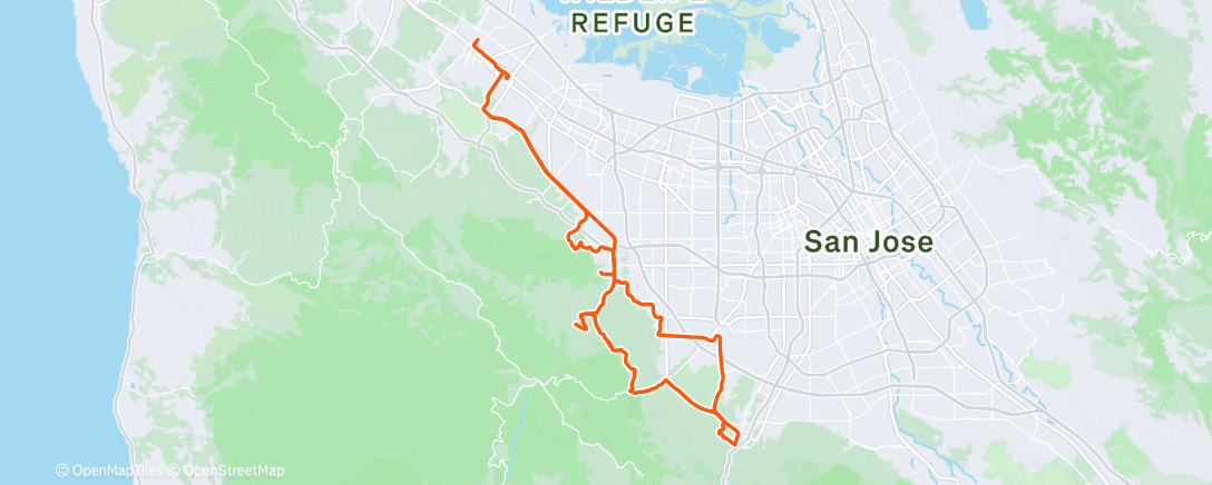 Map of the activity, Morning Ride