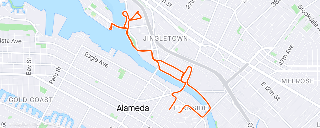 Map of the activity, Wed Run