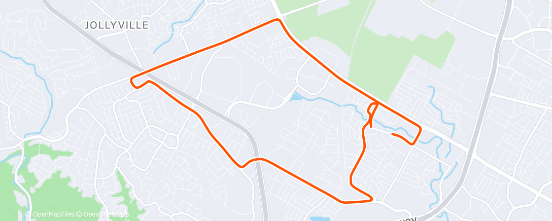 Map of the activity, Afternoon Ride