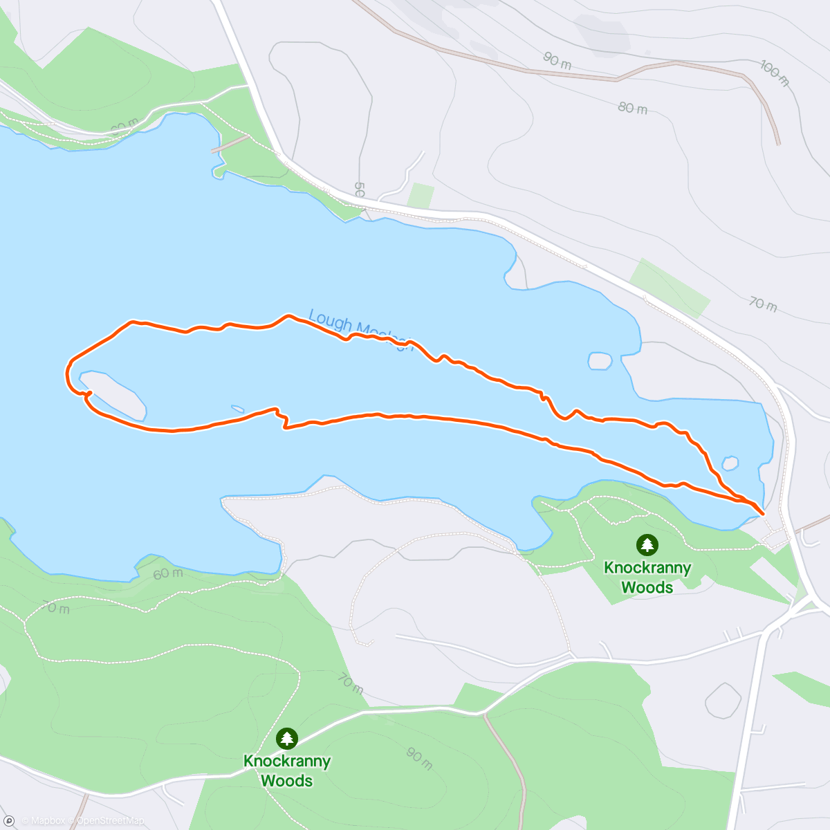 Mappa dell'attività Night Kayaking