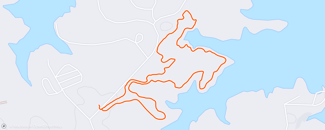 Map of the activity, Afternoon Mountain Bike Ride