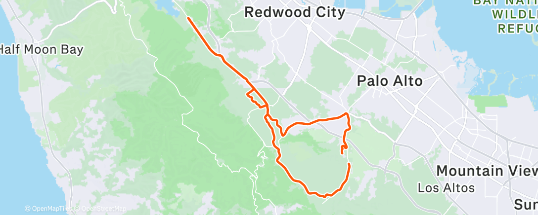 Map of the activity, Skinny Spinny