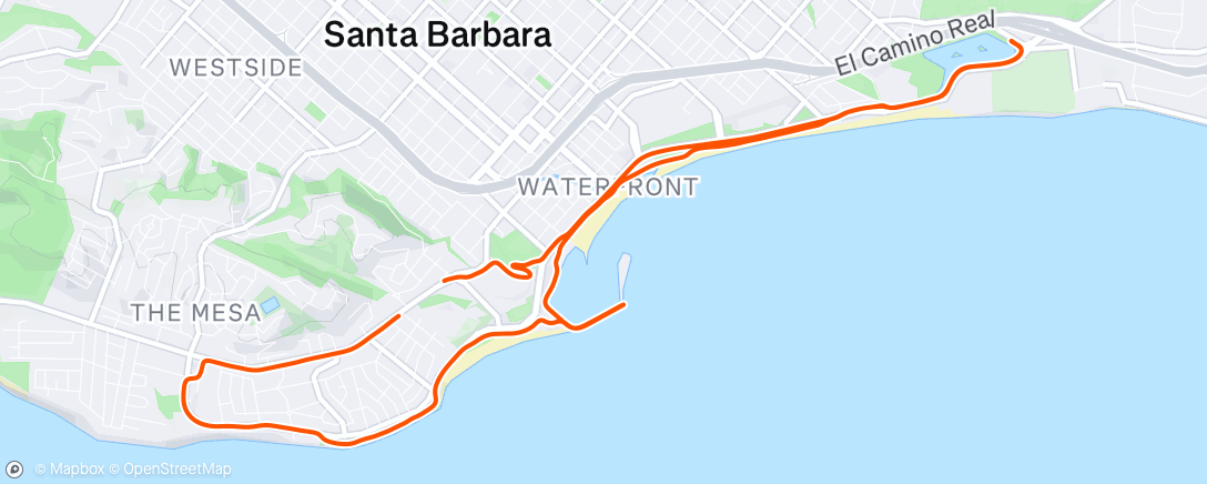 Map of the activity, Recovery miles