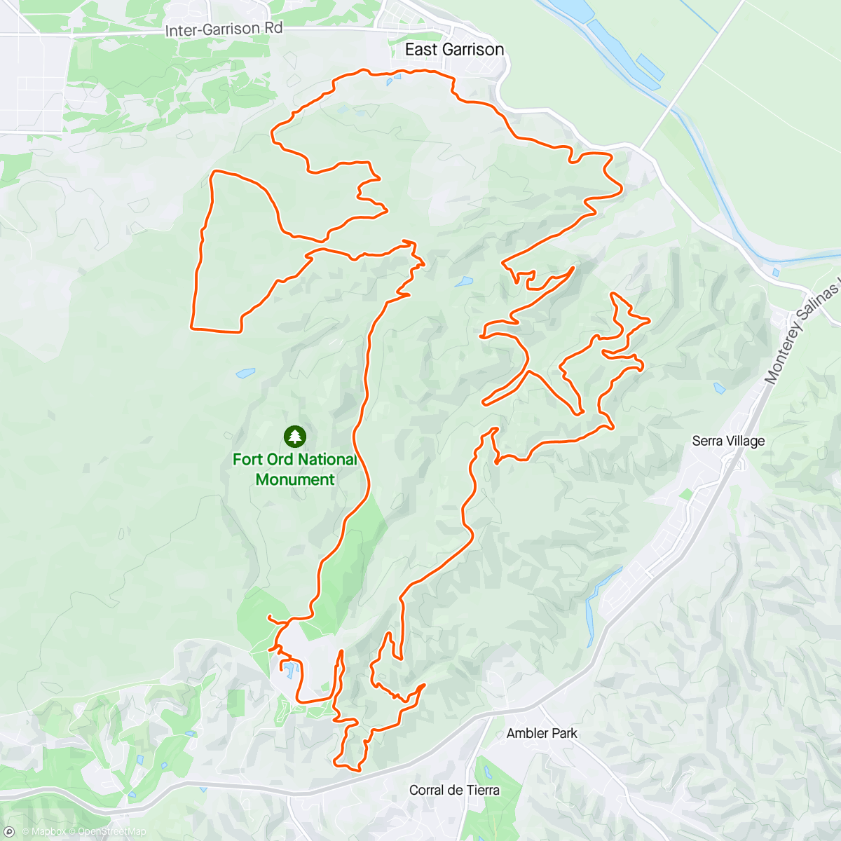 Map of the activity, Fuego XL -Pre-ride