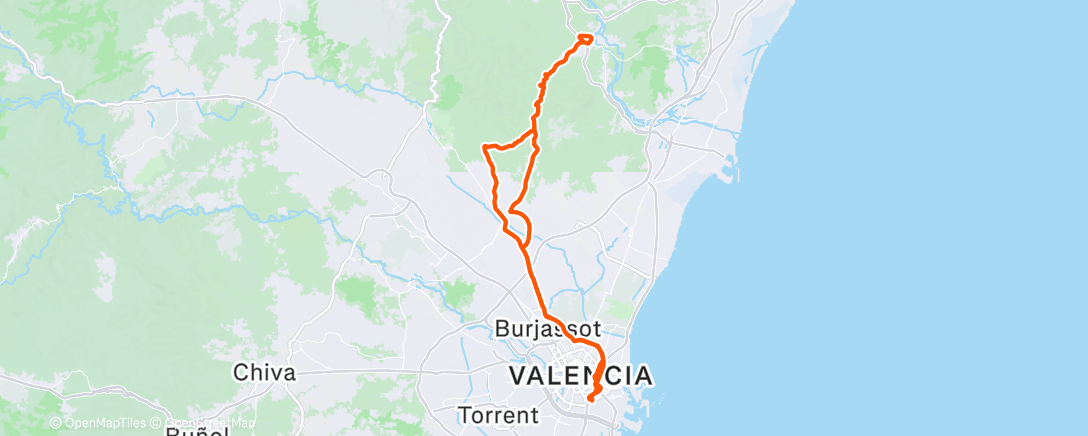 Карта физической активности (Bicicleta por la mañana)