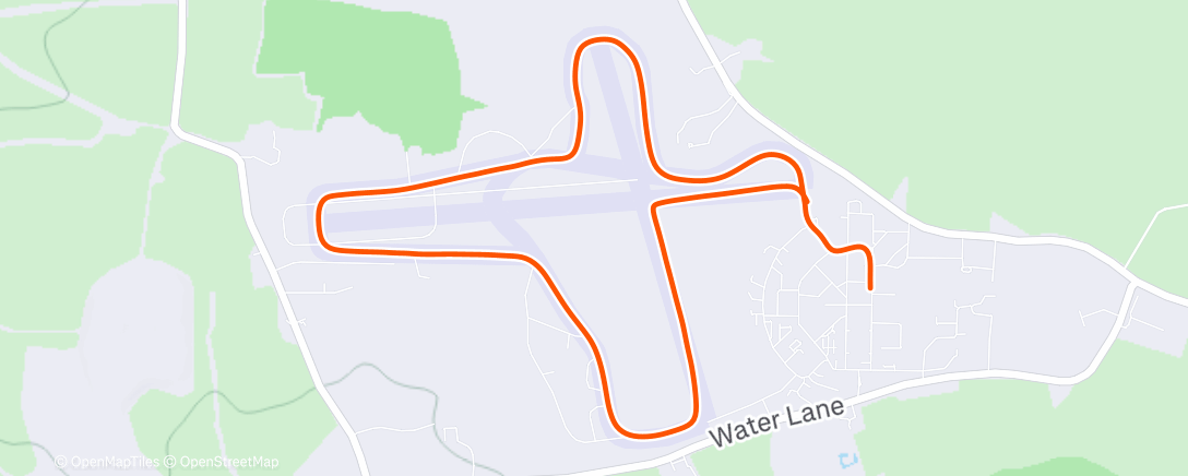 Map of the activity, Z2 airfield
