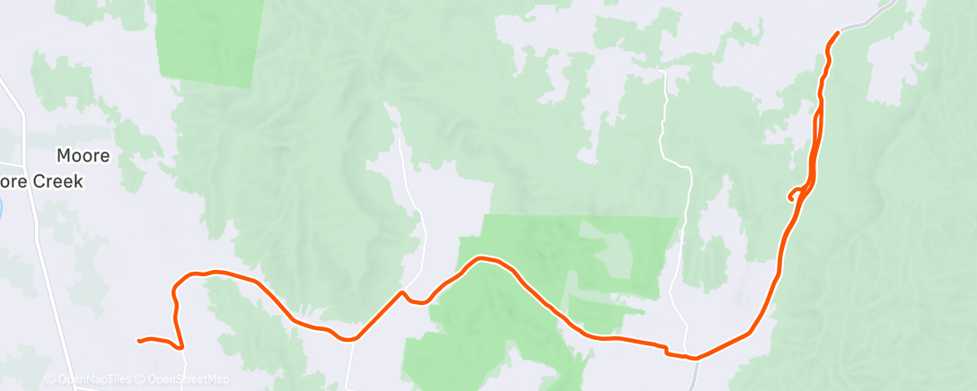 Map of the activity, Moonbi morning