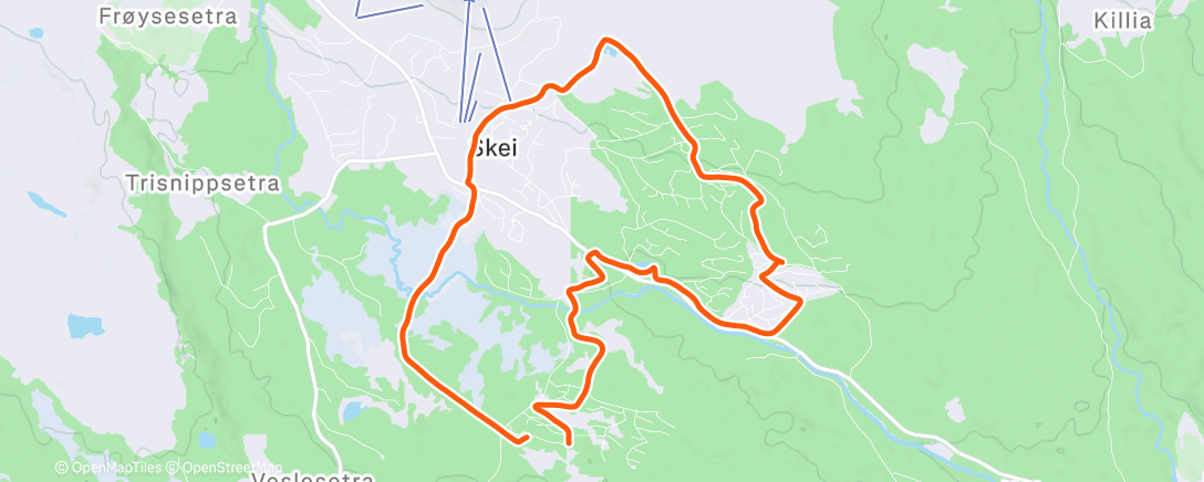 Карта физической активности (Skitur med Hedz og Petz)