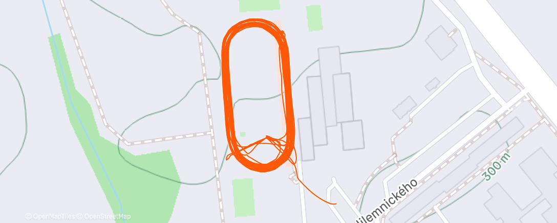 Map of the activity, 6x1200 🏃‍♂️🏃‍♂️🏃