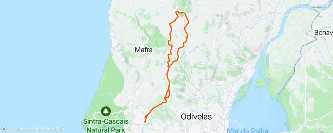 Map of the activity, Serra do Socorro