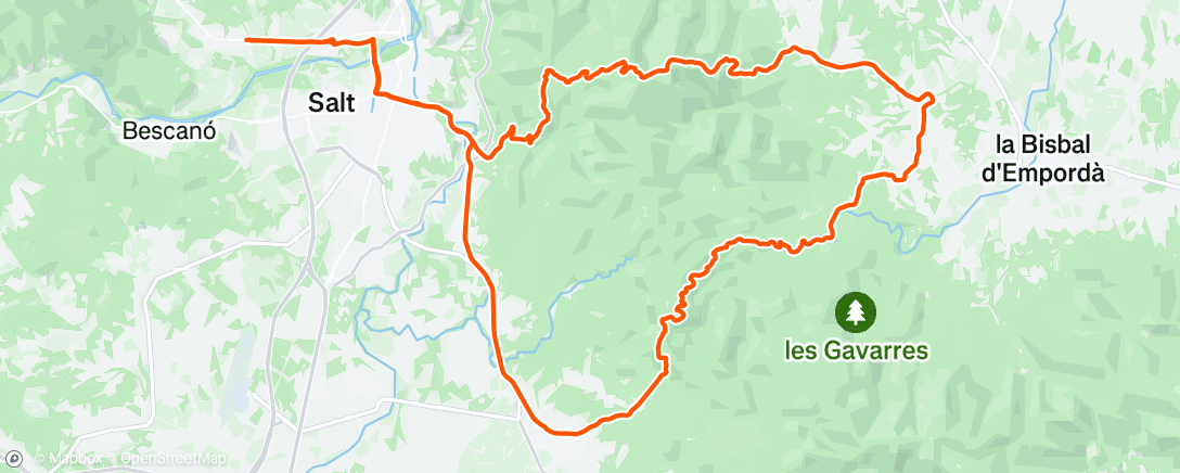 Map of the activity, Did my best to keep up with Teniel!