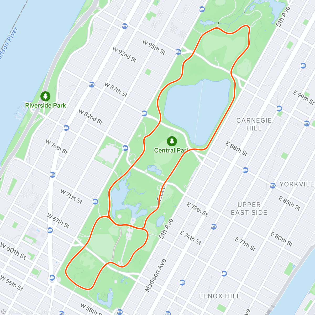 Map of the activity, Zwift - Gotham Grind in New York