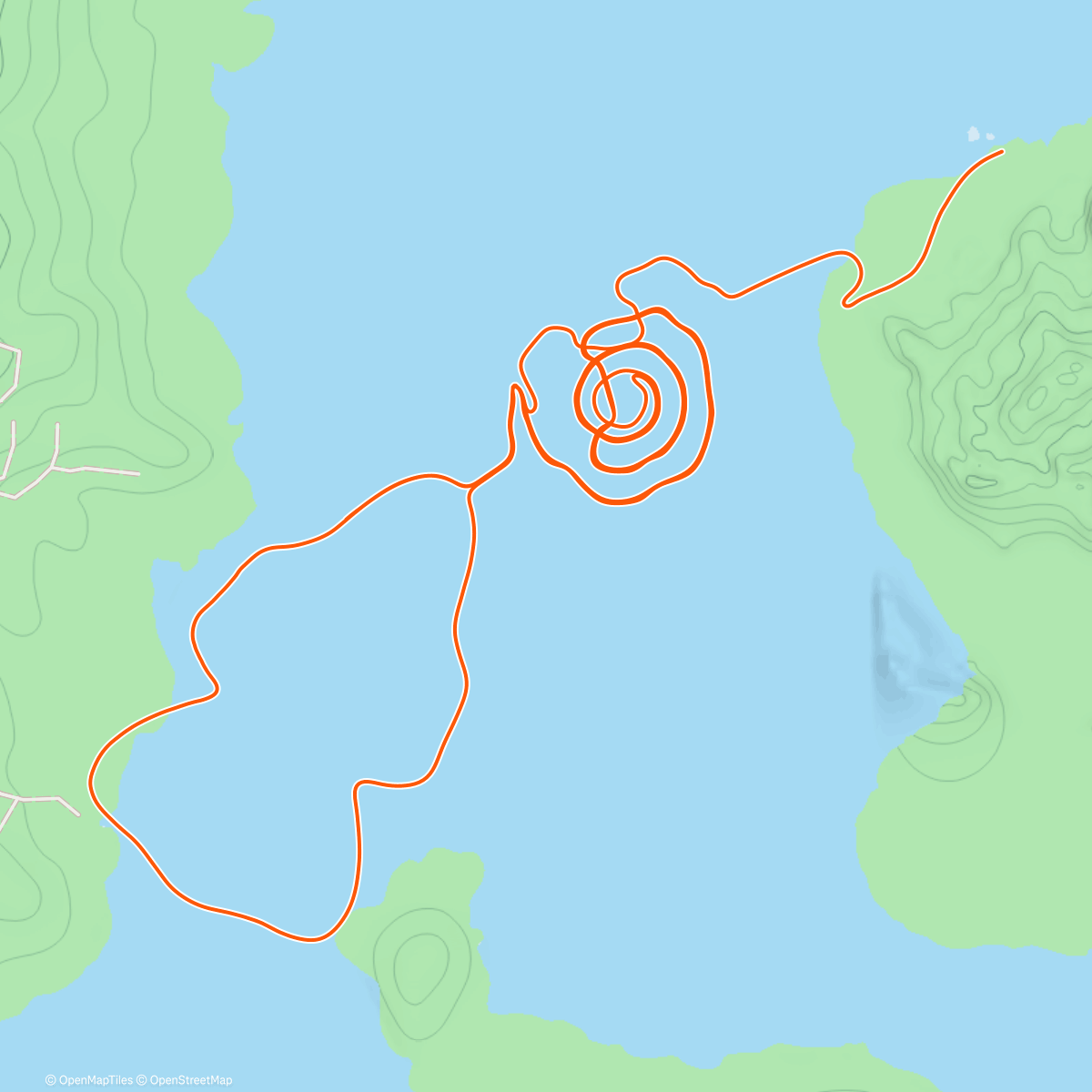 Map of the activity, Zwift - Loopin Lava in Watopia