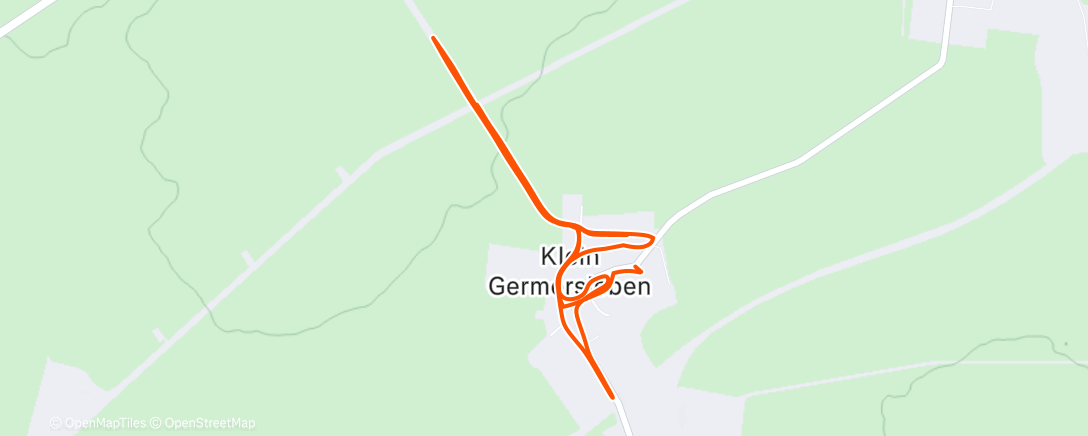 Map of the activity, Abendlauf