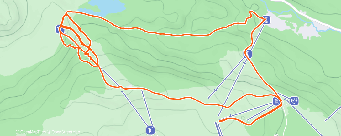 Карта физической активности (Esquí de montaña matutino)