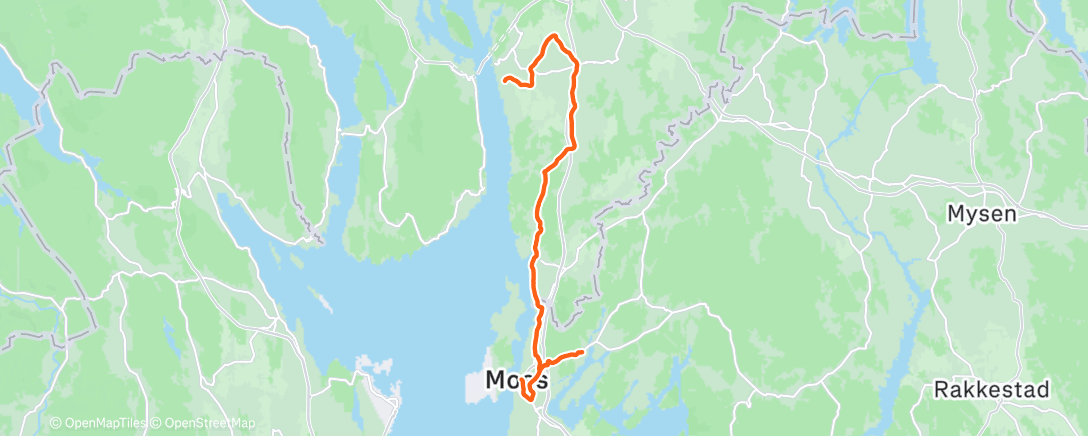 Map of the activity, Morning Ride