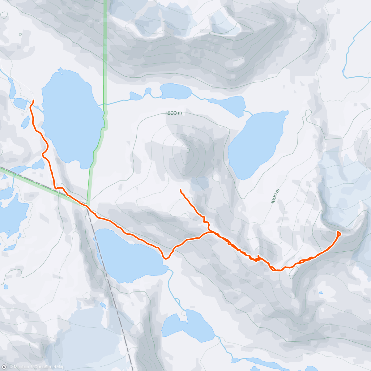 Mapa da atividade, Langvasshøe, Visbreatinden og Kyrkja Med Harald og Ingrid del 1 ⛰️⛰️⛰️