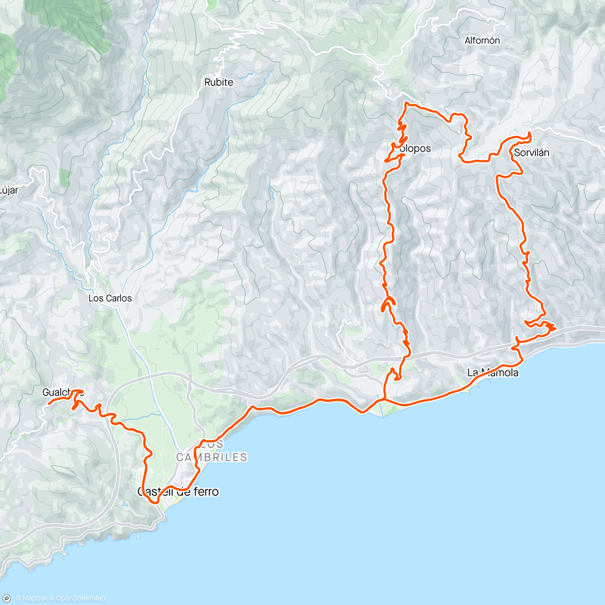 Map of the activity, La Ventera dag 4