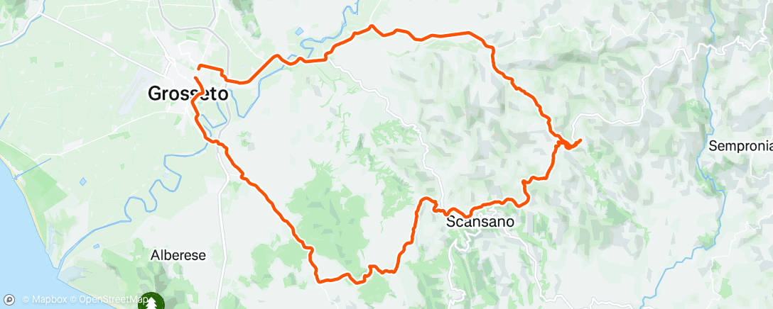 Map of the activity, Morning Gravel Ride