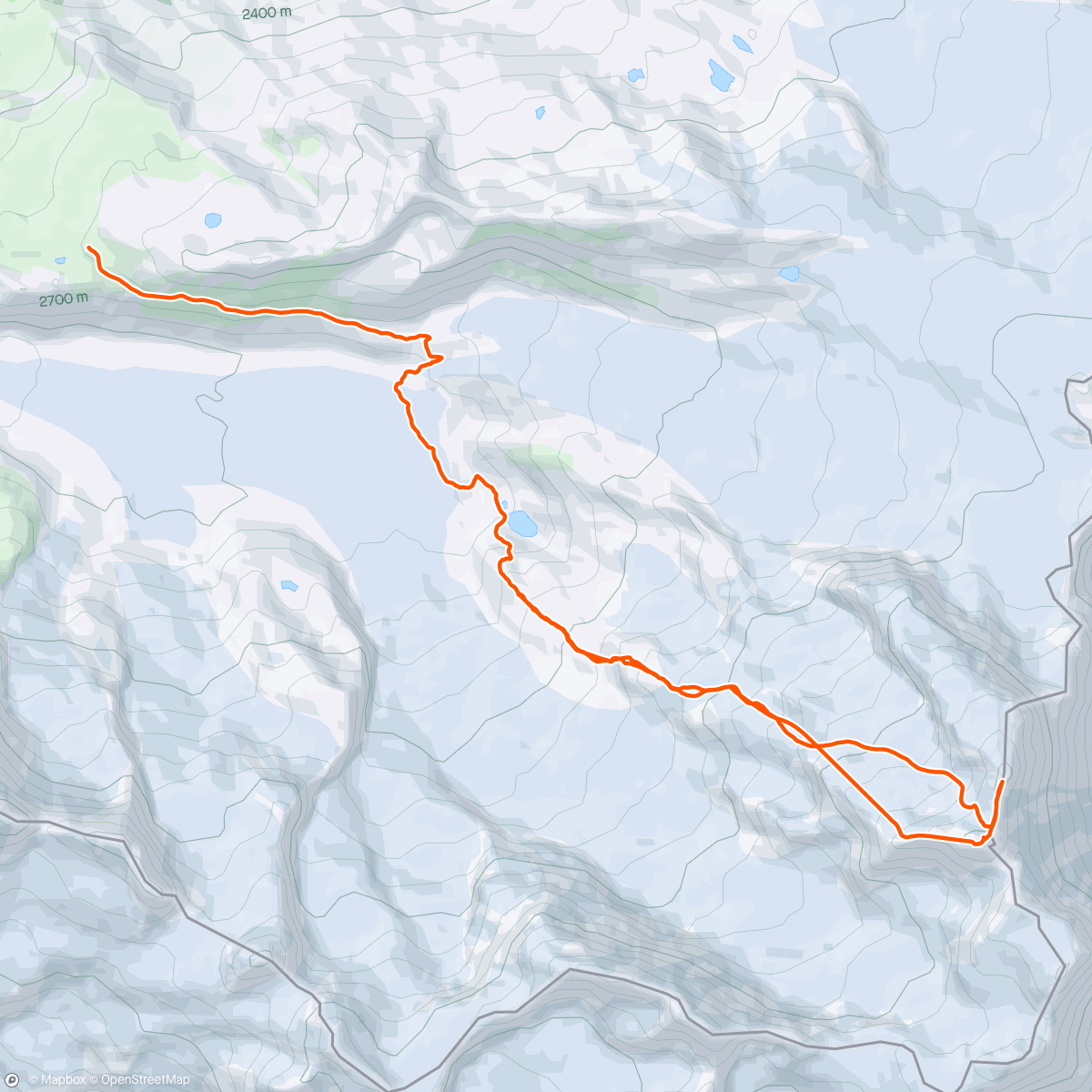 Map of the activity, Dufourspitze & Nordend