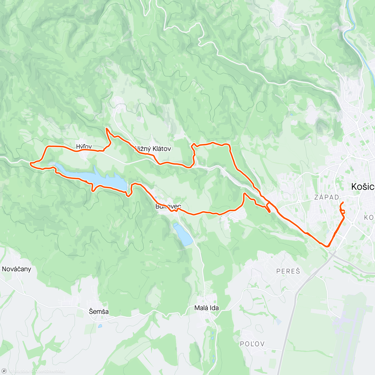 Map of the activity, Bukovec s Jurajom