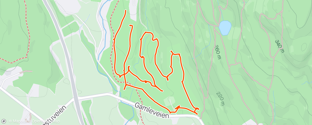 Map of the activity, Afternoon Golf avec Victor et Steinar