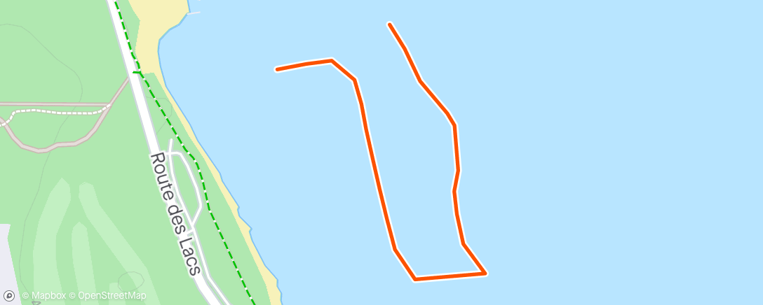 Map of the activity, Nage triathlon Biscarrosse