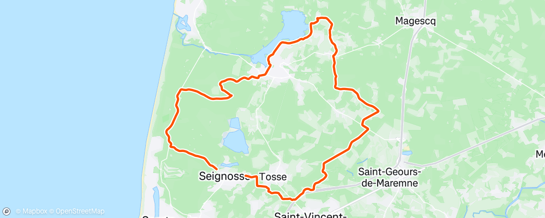 Map of the activity, Sortie vélo dans l'après-midi