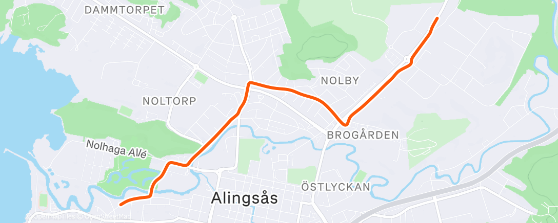 Map of the activity, Morning Ride