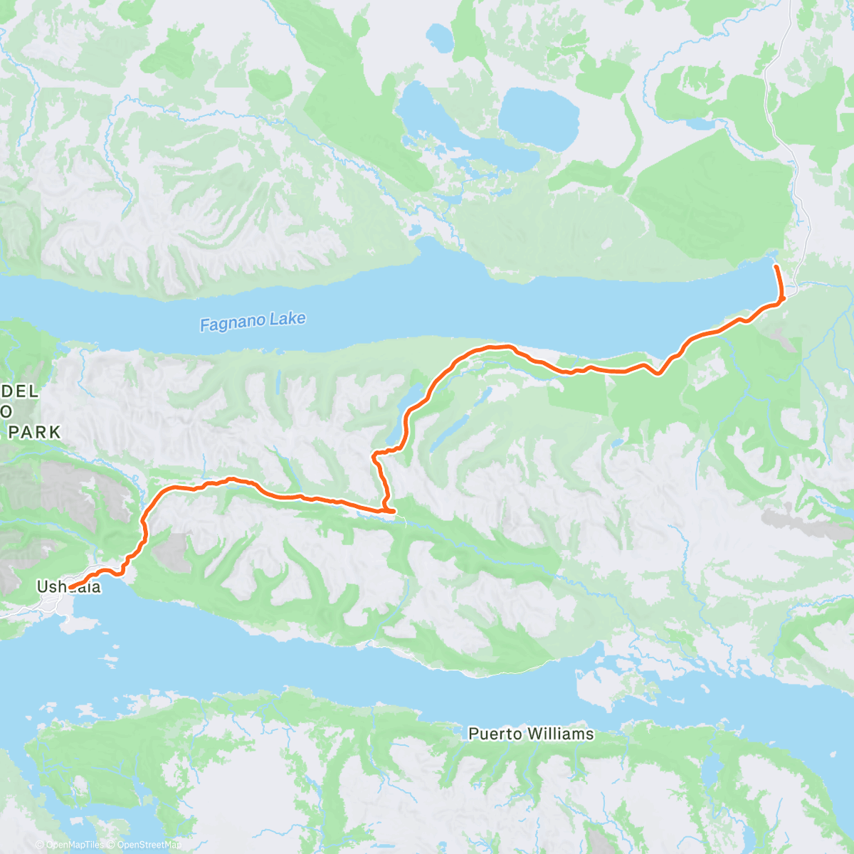 Map of the activity, DAY 26. Fin del Mundo 2. Tolhuin - Ushuaia 🇦🇷 FINSIHED