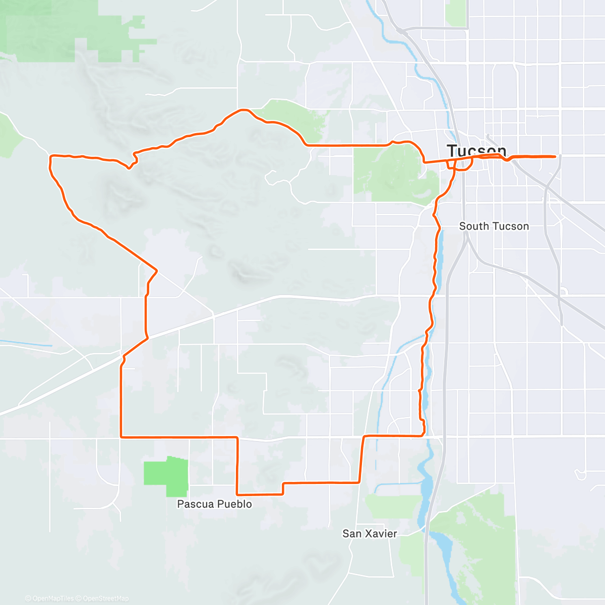 Map of the activity, Loop with Todd and Coop