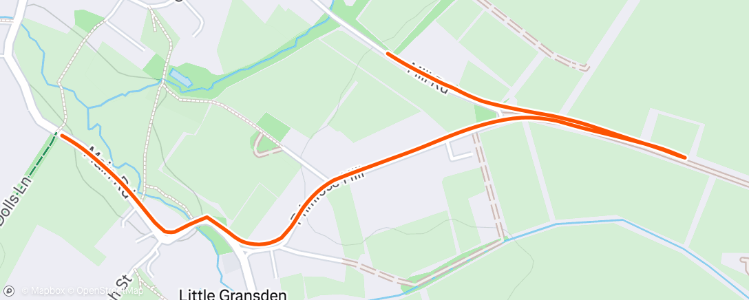 Map of the activity, Night Walk - Getting those extra steps for sleep. Carefully in the corners