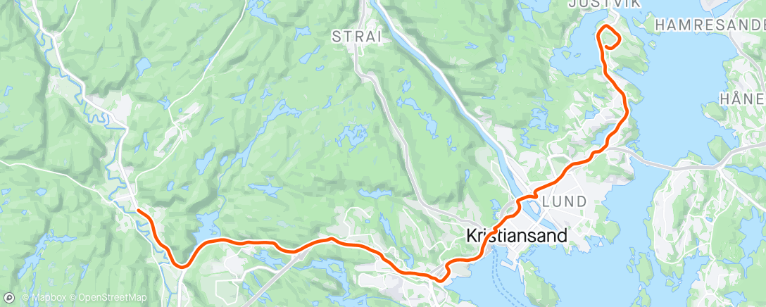 アクティビティ「Langkjøring」の地図
