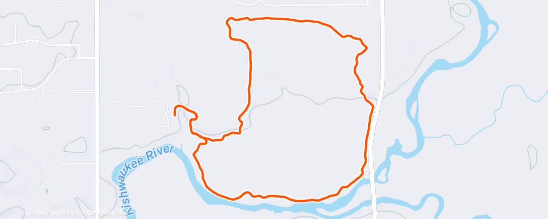 Map of the activity, Tour de Trails 3 mile