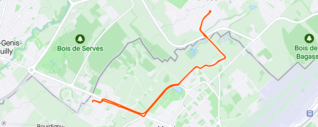 Map of the activity, Bike to CERN