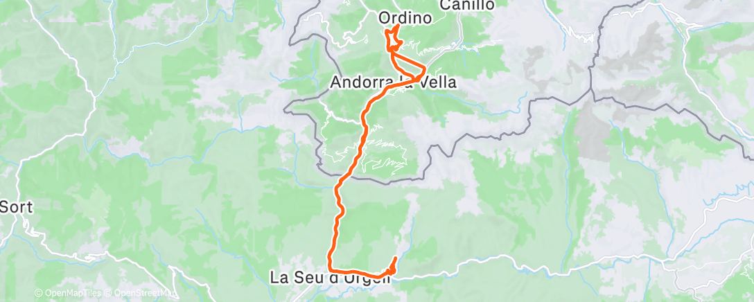 Map of the activity, Lactic work