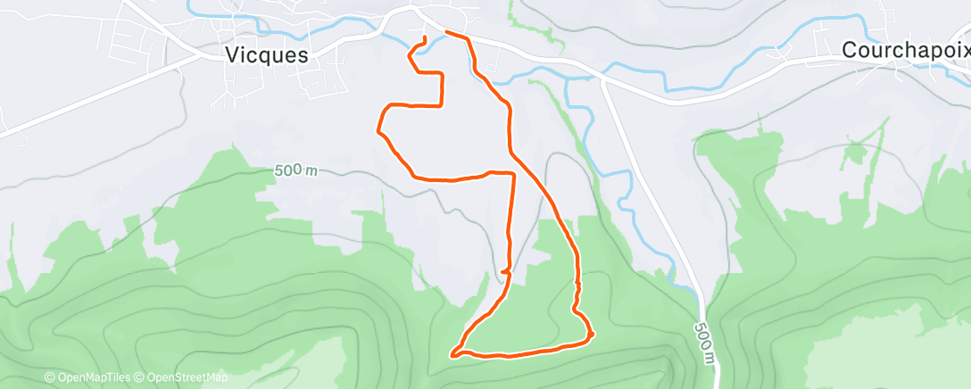 Map of the activity, Randonnée de nuit