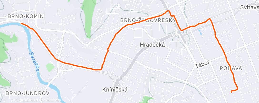 Карта физической активности (Afternoon Run)