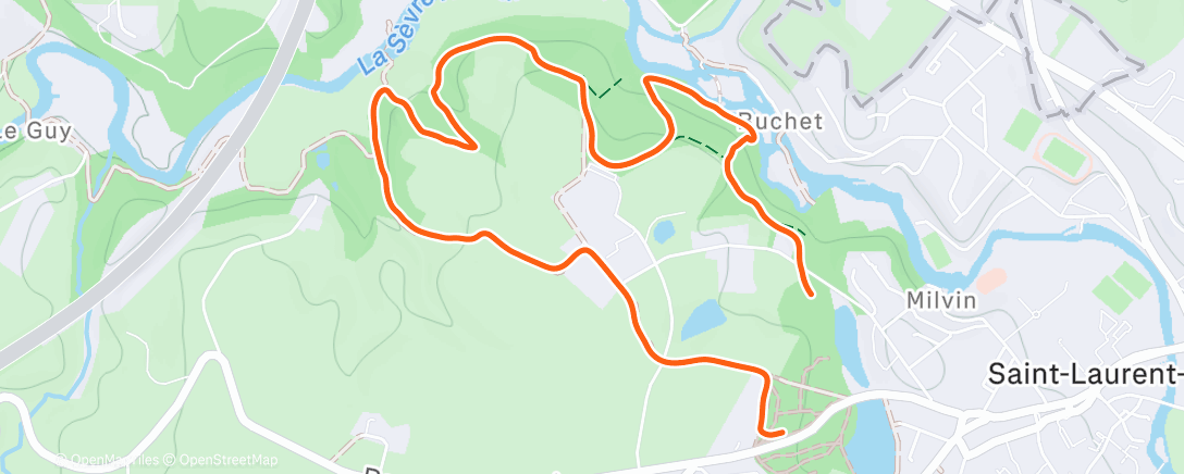 Map of the activity, Reco défi TTC avec les gars