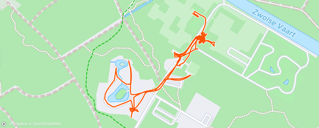 Map of the activity, Middagwandeling