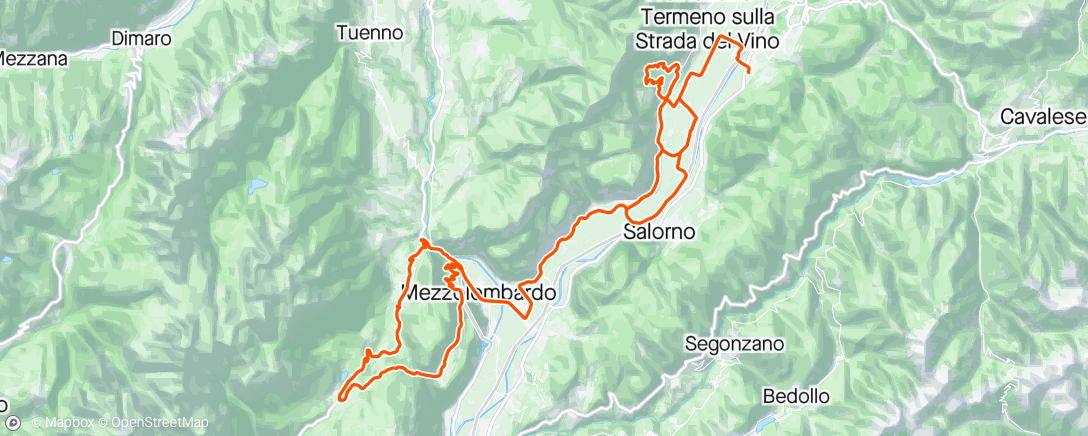 Карта физической активности (Giro dell'ora di pranzo)