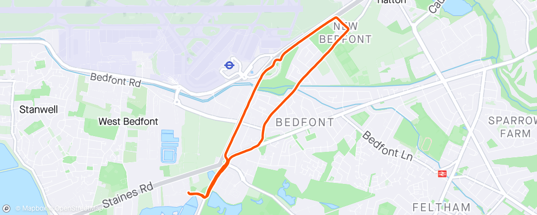 Map of the activity, Morning Recovery Run