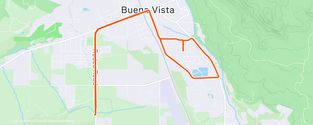 Mapa da atividade, Afternoon Run