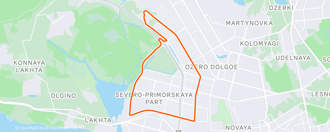 Карта физической активности (Утренний забег)