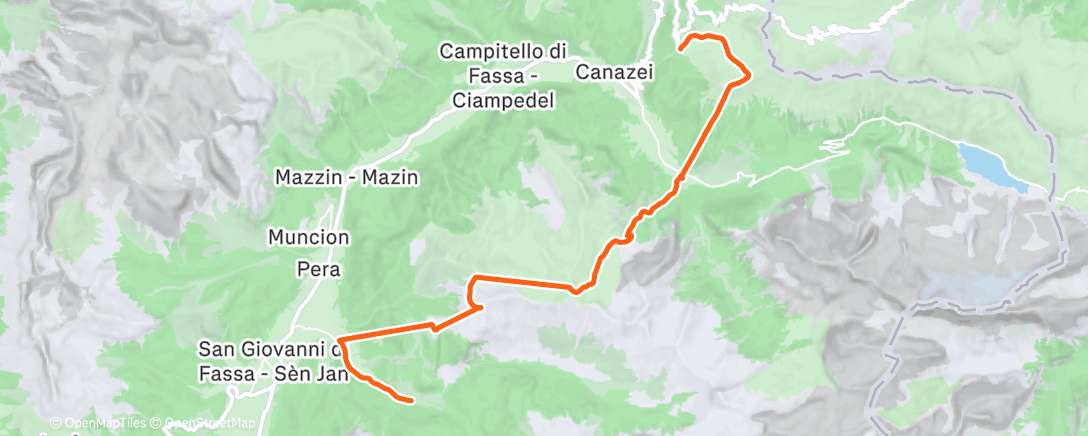 Map of the activity, Afternoon Alpine Ski